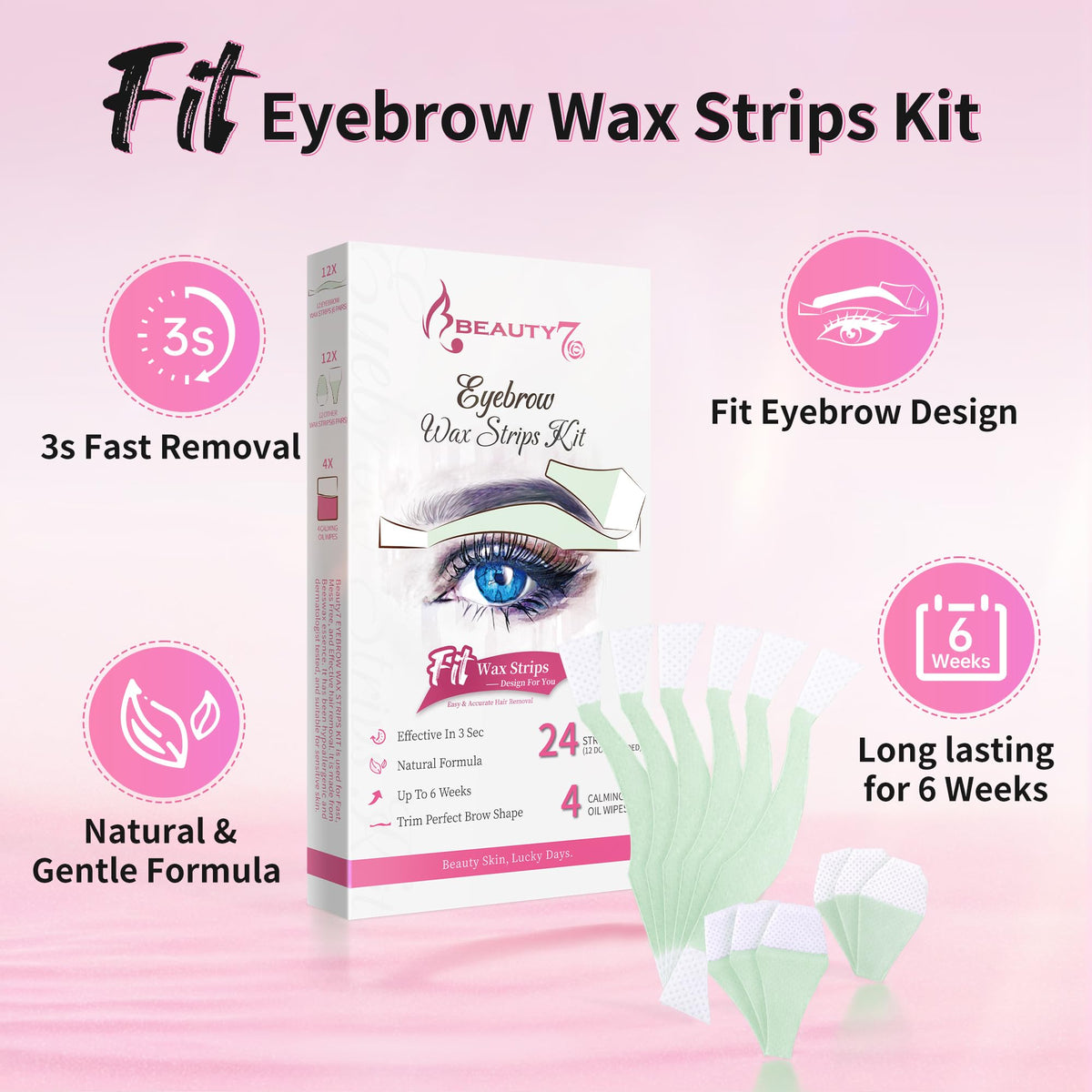 Beauty7 demonstrating upper-lip strip removal, quick hair-free results