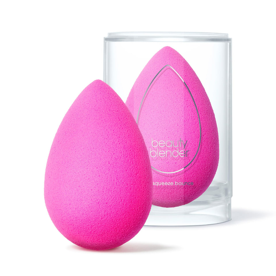 beautyblender front packaging showing iconic pink sponge and branding for easy recognition