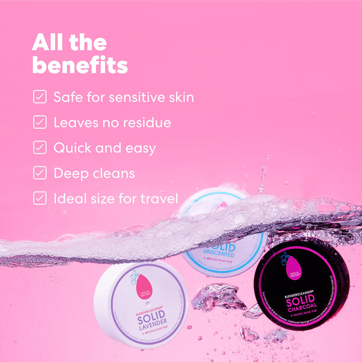 beautyblender hand holding bar demonstrating easy grip and quick tool refresh