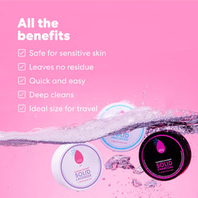 beautyblender hand holding bar demonstrating easy grip and quick tool refresh