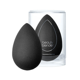 beautyblender Pro front view showing black sponge and compact shape for flawless finish