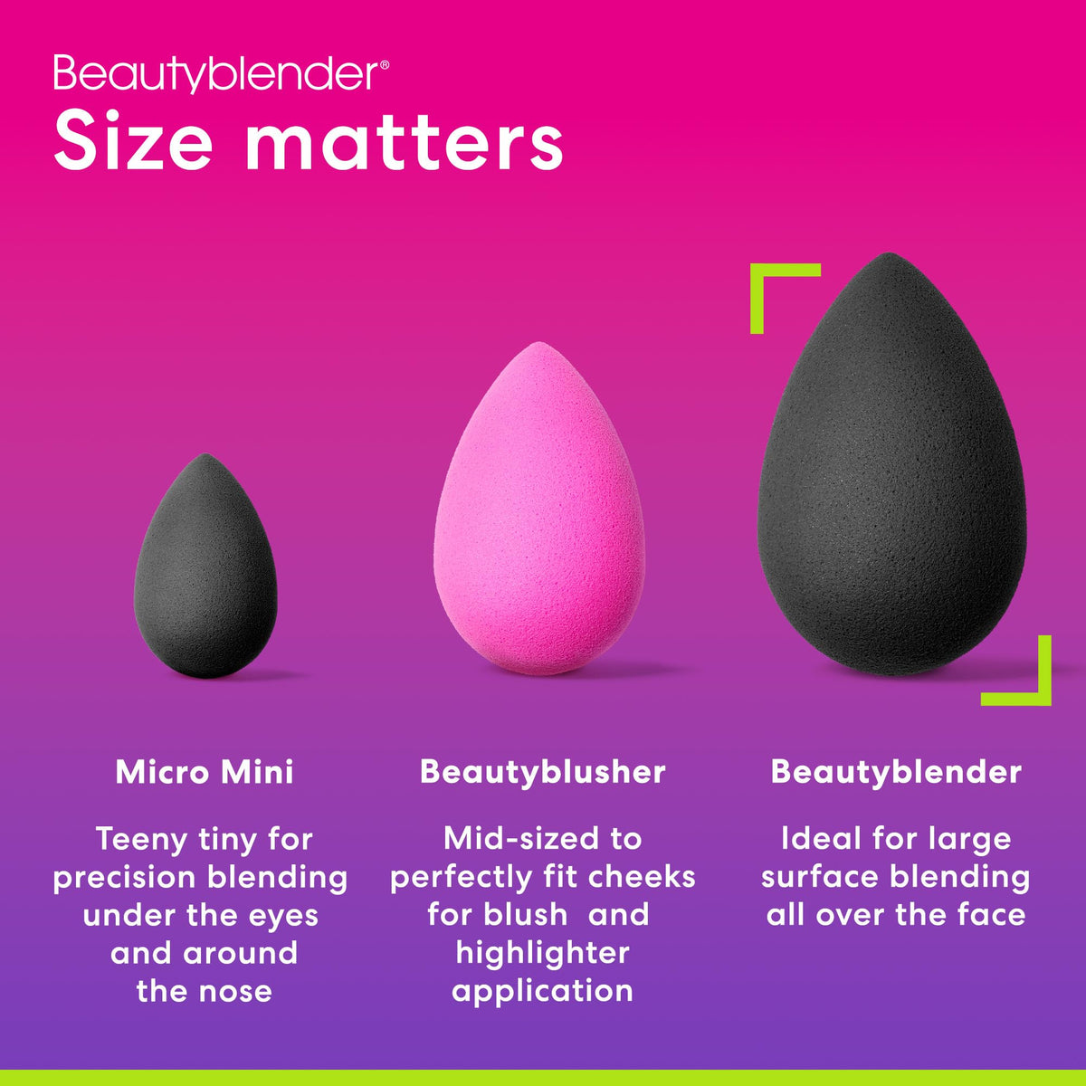 beautyblender Pro being used to apply foundation for natural, streak-free coverage