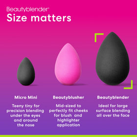 beautyblender Pro being used to apply foundation for natural, streak-free coverage