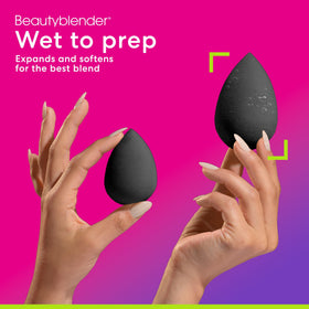 beautyblender Pro foam close-up highlighting porous texture for even blending
