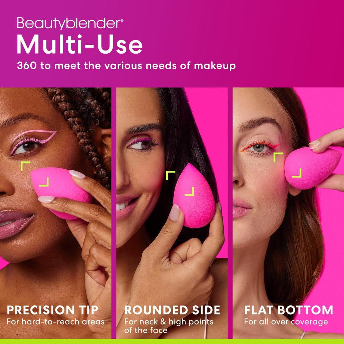 beautyblender sponge expanded when wet, demonstrates fuller size for reduced product waste