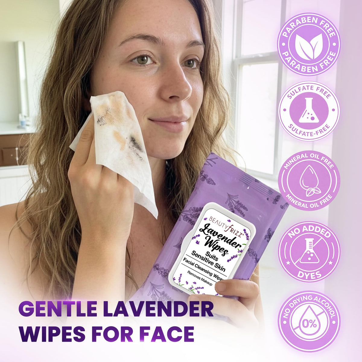 BEAUTYfRIZZ resealable flip-top lid keeping wipes fresh