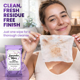 BEAUTYfRIZZ wipe in hand removing makeup quickly and easily