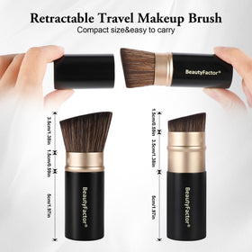 BEAUTYFACTOR close-up of soft synthetic bristles showing dense blendability