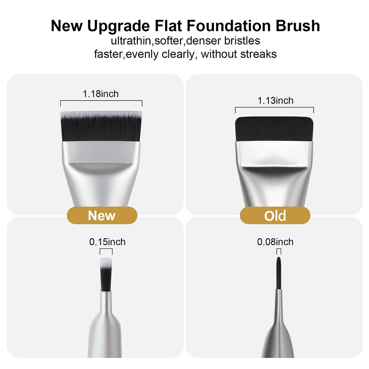 BEAUTYFACTOR bristle close-up showing dense synthetic texture for smooth blending