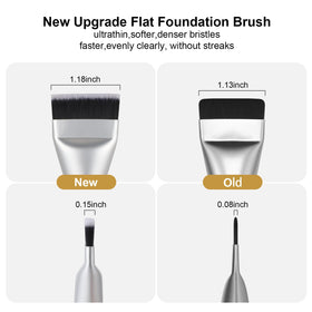 BEAUTYFACTOR bristle close-up showing dense synthetic texture for smooth blending