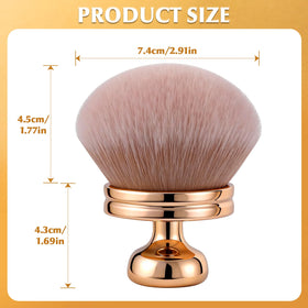 BEAUTYFACTOR brush on vanity with bottle props showing stylish, travel-ready design