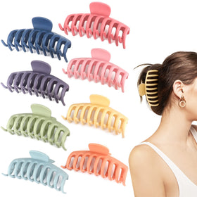 Beauty.H.C front packaging showing 8 colorful matte clips and secure box