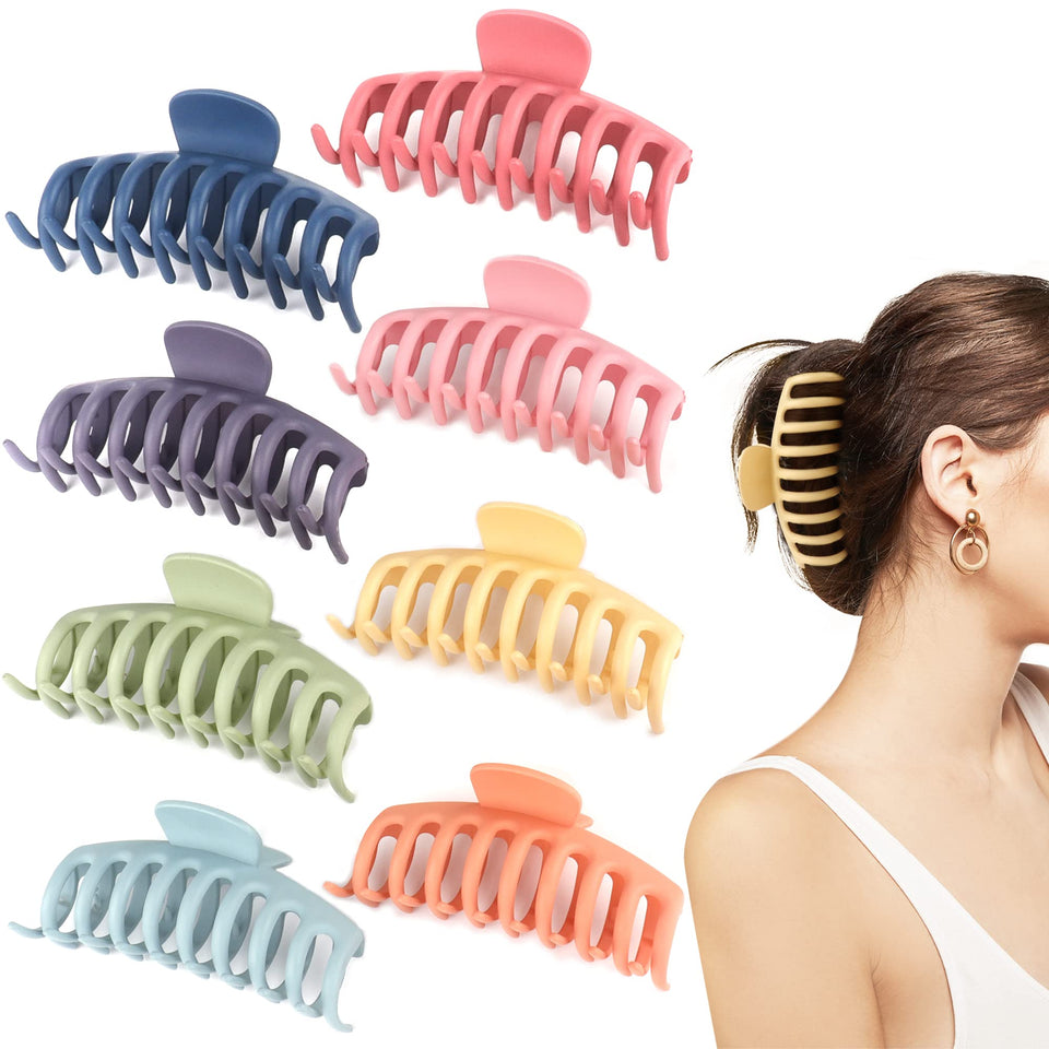 Beauty.H.C front packaging showing 8 colorful matte clips and secure box