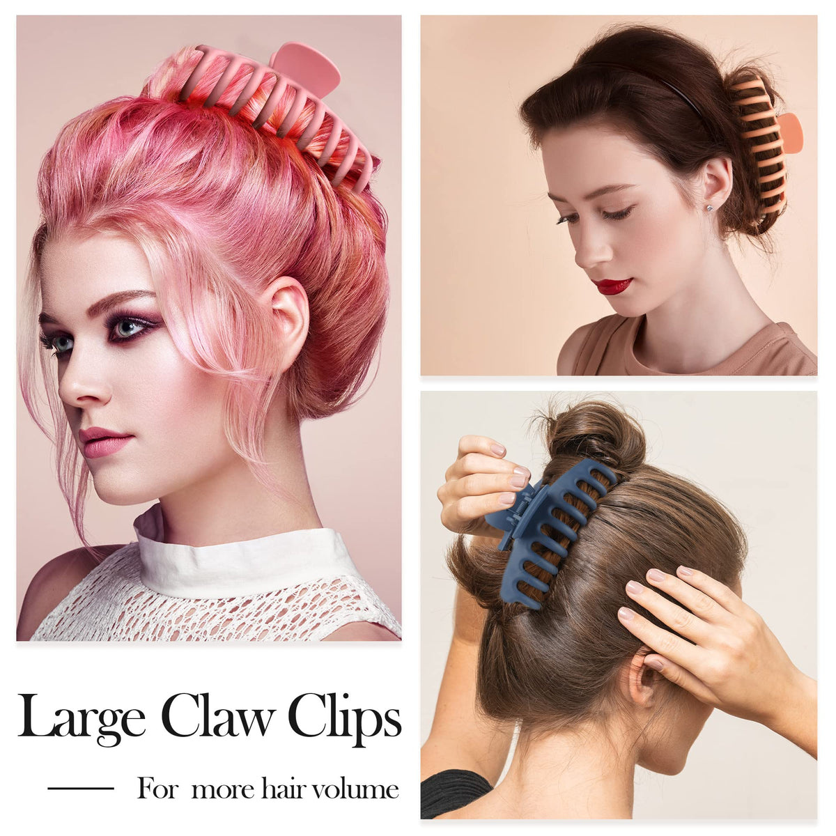 Beauty.H.C clip holding thick curly hair with firm, even tension