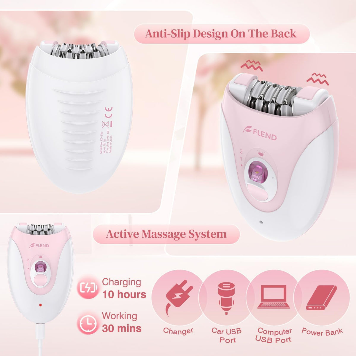 BEAUZMO ergonomic anti-slip grip in hand for steady comfortable control