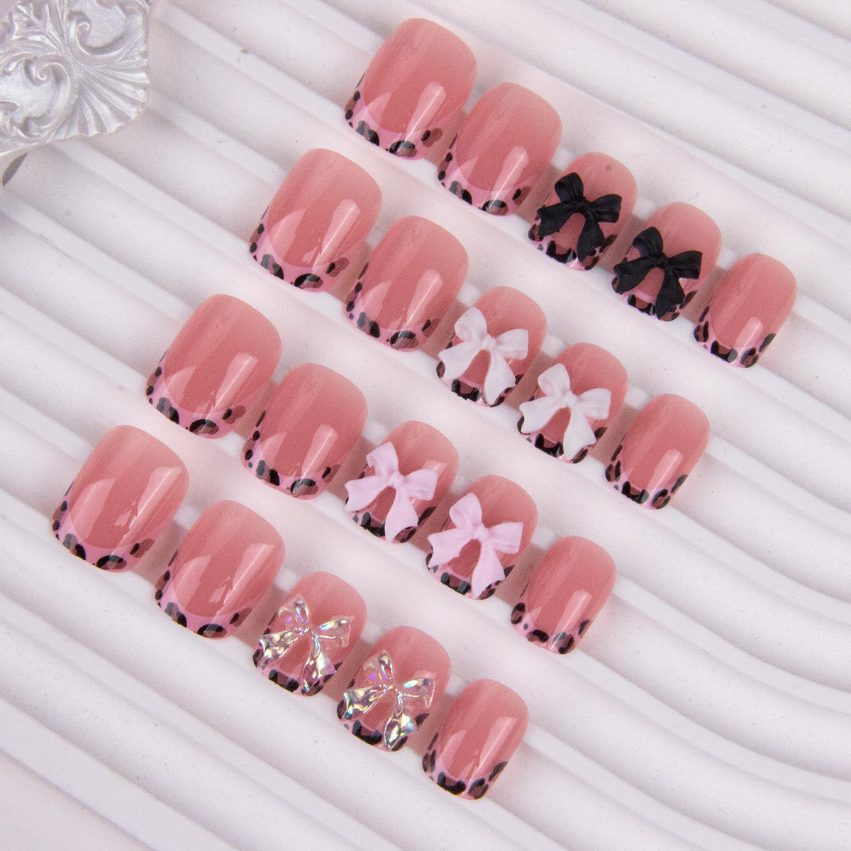 BEAWTH adhesive tabs file and cuticle stick display for easy application