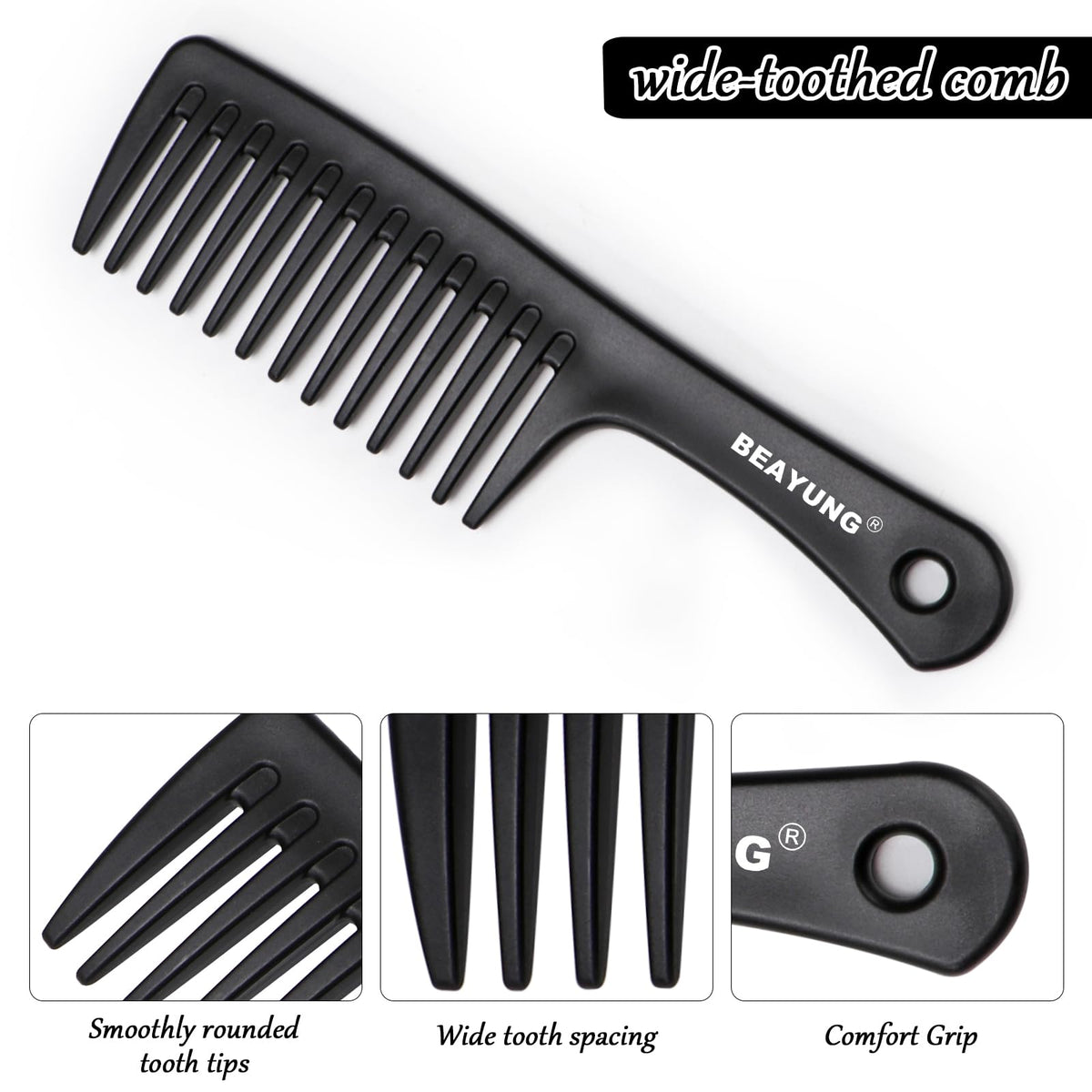 BEAYUNG handle texture close-up, ergonomic non-slip grip benefit