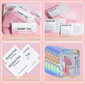 Bebbtiy instruction and thank-you card displayed, improving customer experience
