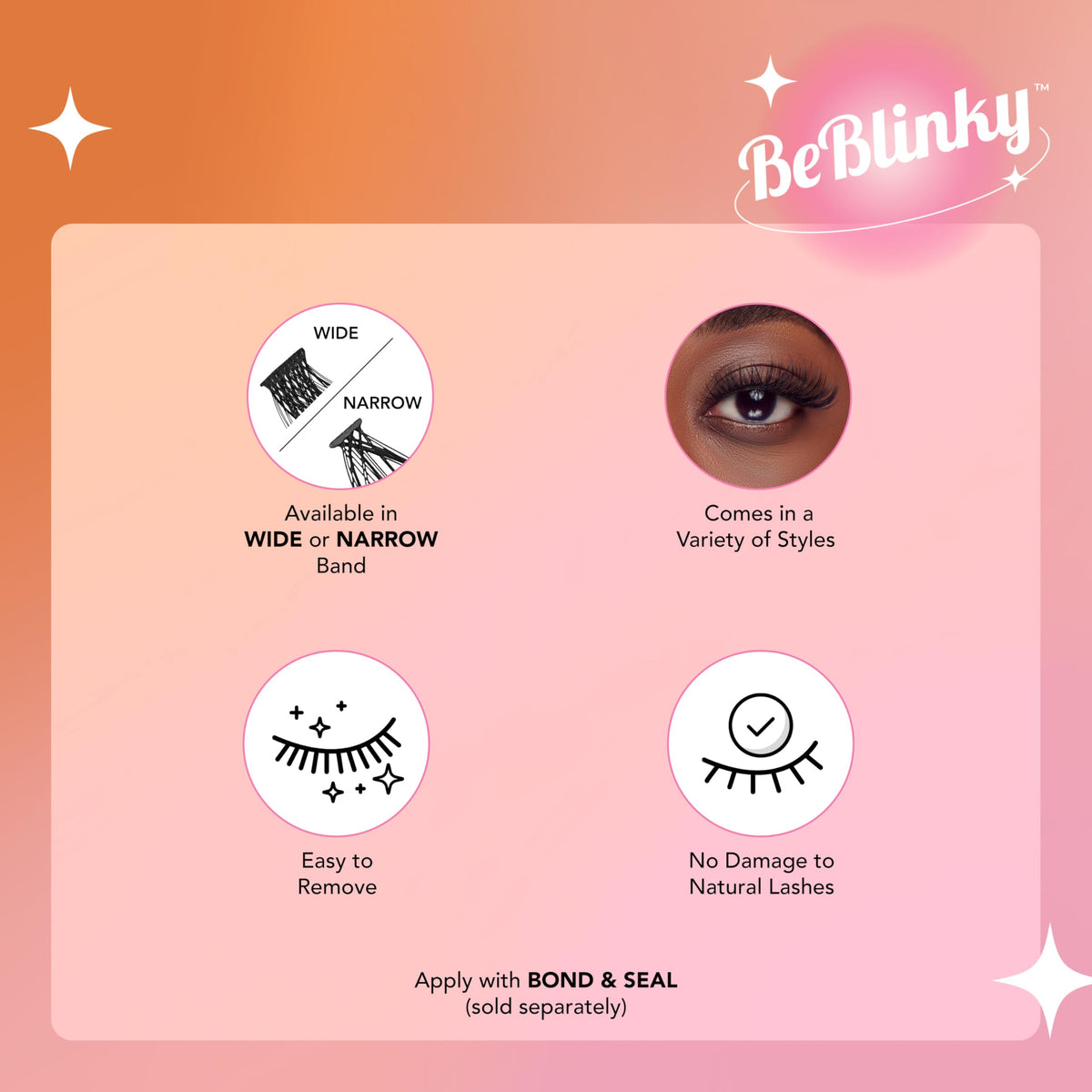 BeBlinky applied on model eye demonstrating quick, seamless blend
