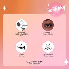 BeBlinky applied on model eye demonstrating quick, seamless blend