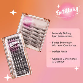 BeBlinky wispy fiber texture close-up highlighting natural look