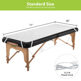 BECALIN size comparison with tape measure confirming 30 x 71 inch fit