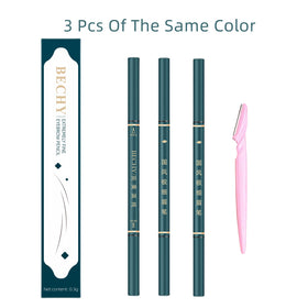 BECHY pencil texture and black shade swatch for consistent payoff