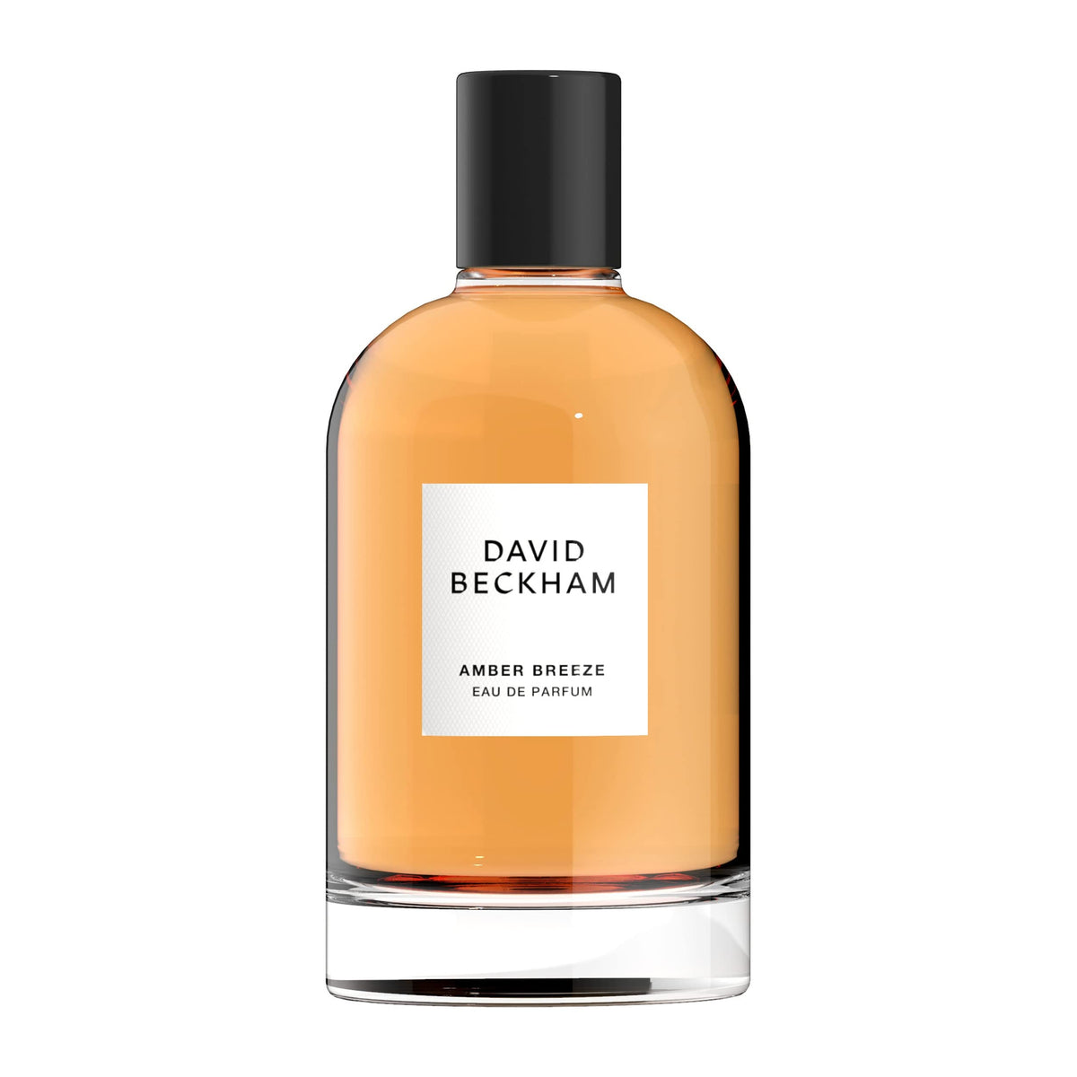 Beckham Amber Breeze front bottle showing label and sleek design for confident wear