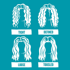 Bed Head waver in use on long hair creating defined waves and texture