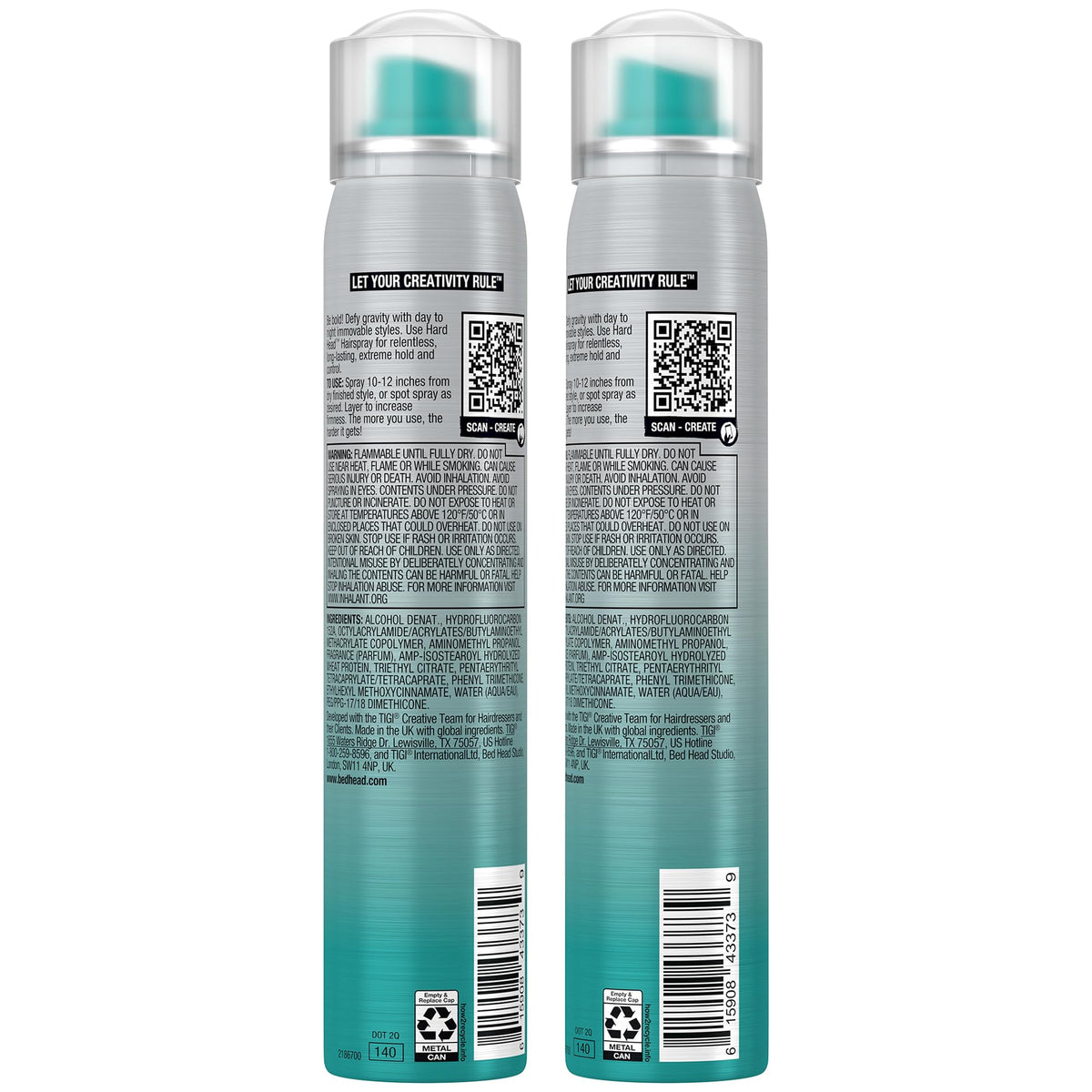 Bed Head Hard Head close-up of spray nozzle demonstrating precise application benefit