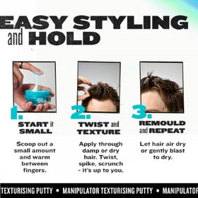 Bed Head Manipulator styled short crop illustrating defined texture benefit