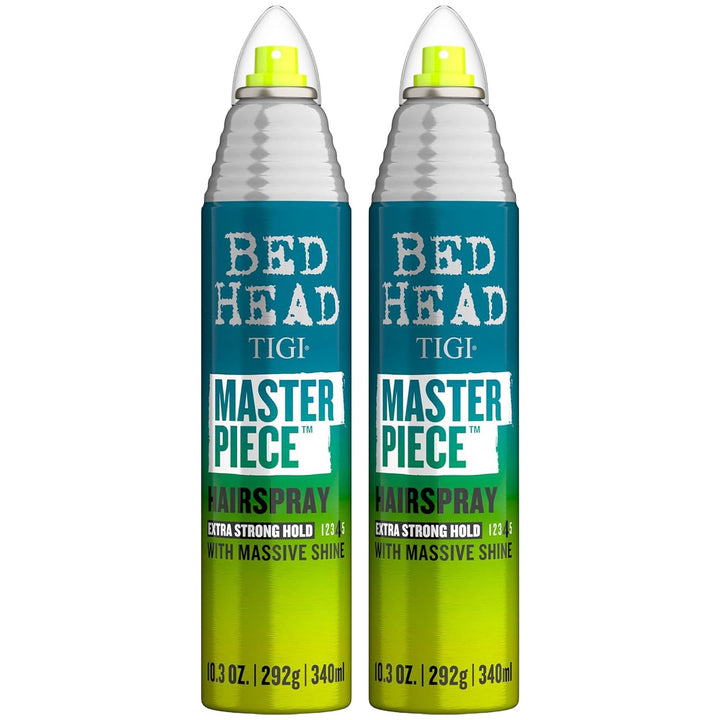 Bed Head front packaging shows two cans and clear product benefit