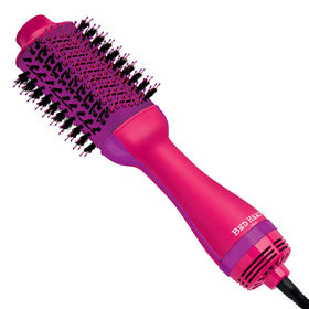 Bed Head front view of pink One Step Volumizer showing design and quick styling benefit