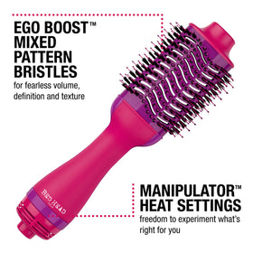 Bed Head tool in use drying hair fast and creating root lift on medium-length hair