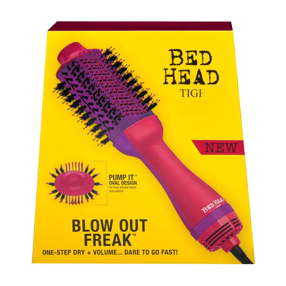 Bed Head lifestyle bathroom scene illustrating quick salon-style results at home