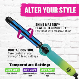 Bed Head Twirl Junkie with heat glove and cord showing travel-ready safety and convenience