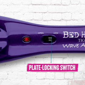 Bed Head Wave Artist with plate locked for compact storage and easy packing