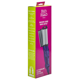 Bed Head product packaging and specifications highlighting features and heat range