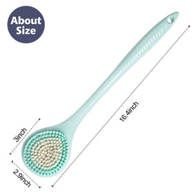 BEDELITE soft nylon bristles close-up showing gentle exfoliation and skin-smoothing benefit