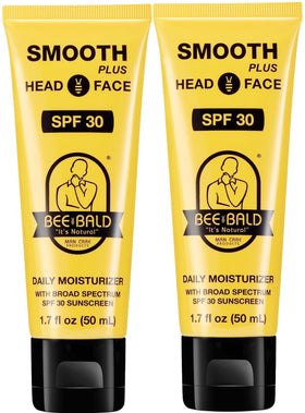 Bee Bald front packaging showing 1.7 fl oz tube and two-pack convenience