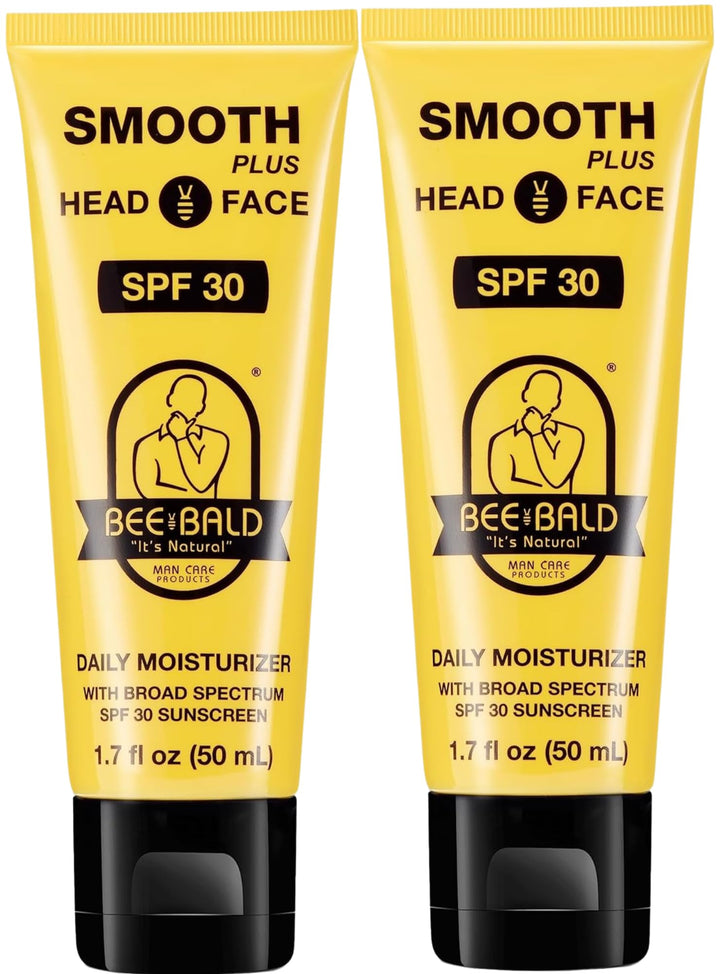 Bee Bald front packaging showing 1.7 fl oz tube and two-pack convenience