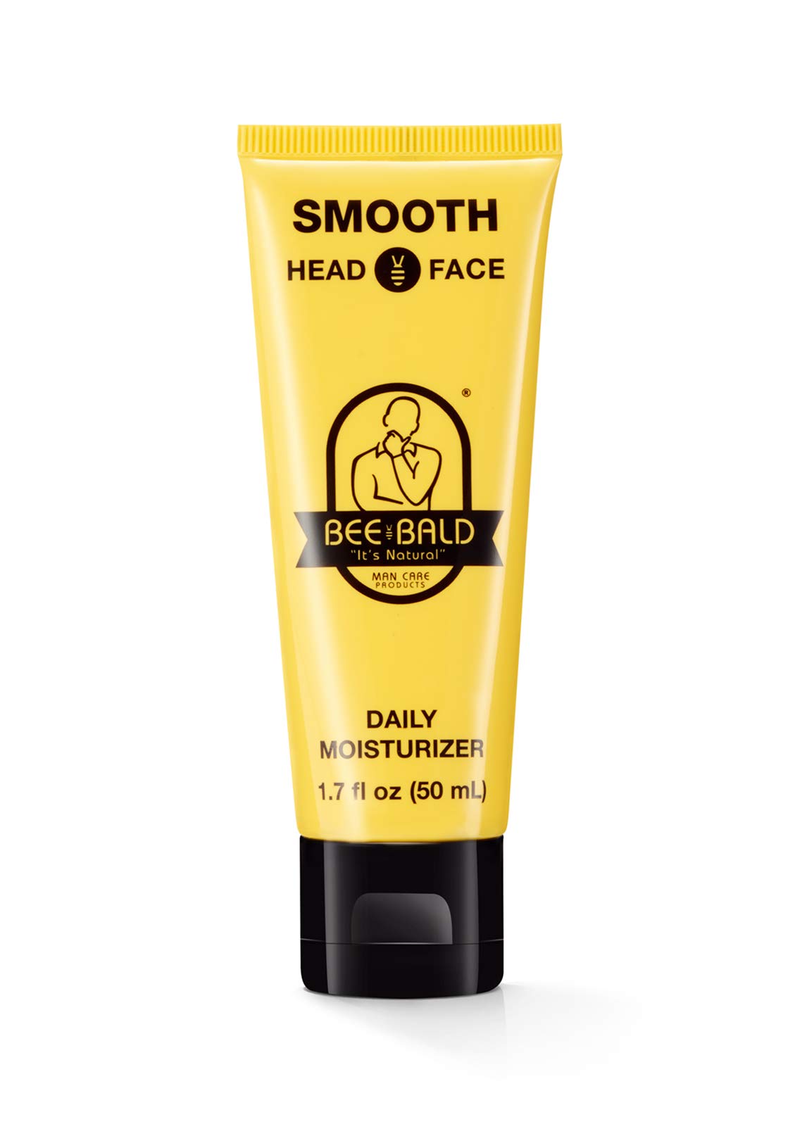 Bee Bald front packaging showing 1.7 fl oz tube and clear label benefit