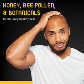 Bee Bald in-hand application showing easy spread and quick absorption