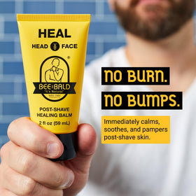 Bee Bald texture close-up demonstrating light, non-greasy balm feel