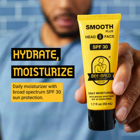 Bee Bald pump dispenser close-up for easy, controlled application