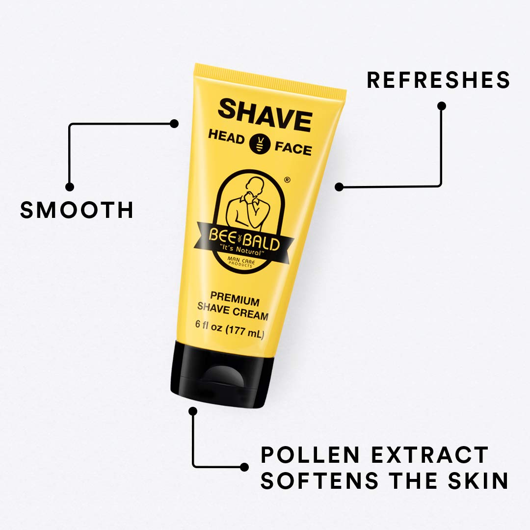 Smooth, moisturized skin after shave showing Bee Bald’s soft finish benefit