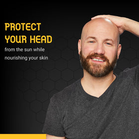 Bee Bald next to a smartphone for size comparison and travel convenience