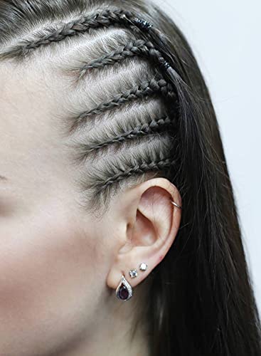 BEBEEPOO secured micro braids with mini bands, discreet hold benefit