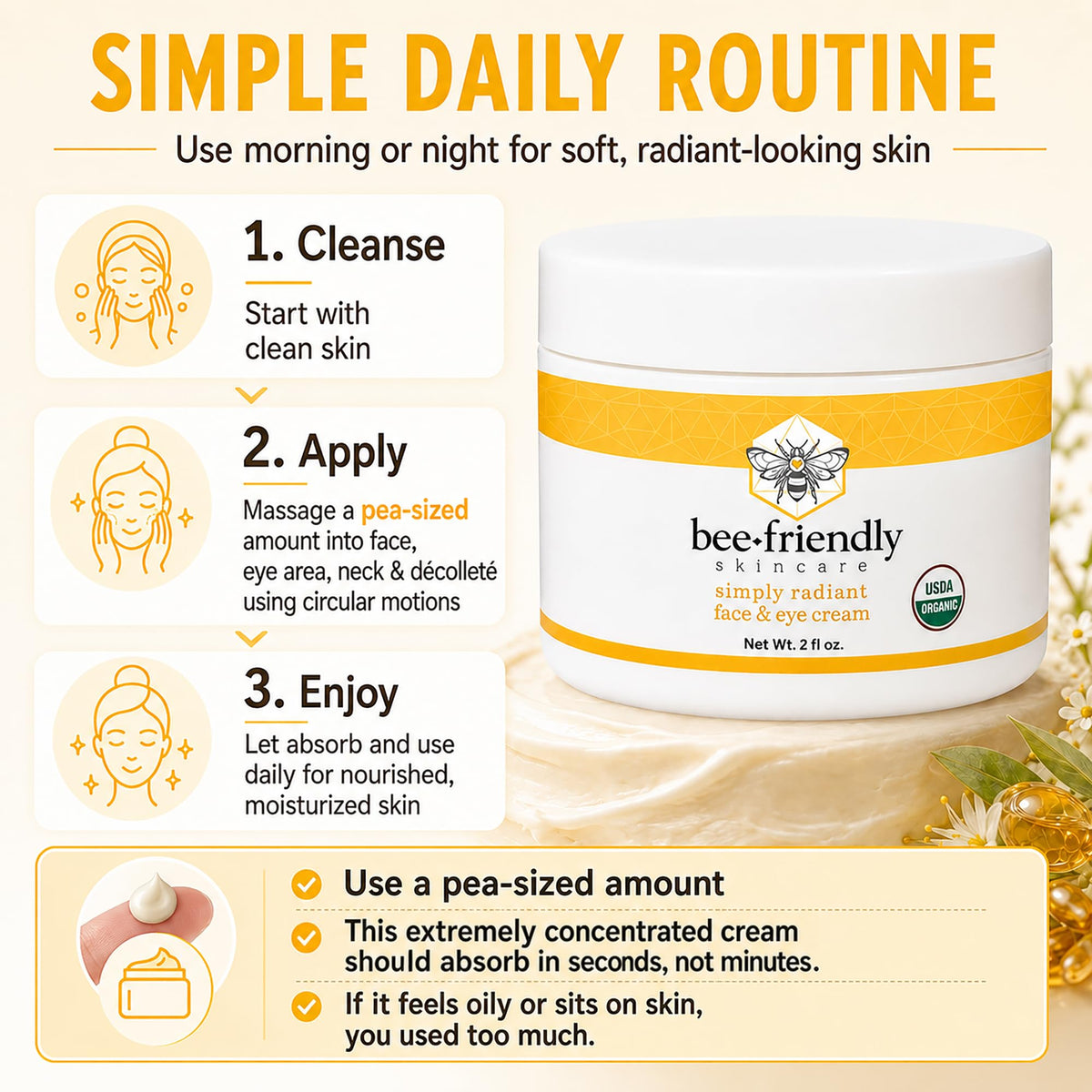 BeeFriendly label closeup showing USDA organic ingredients for ingredient trust