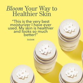 Beekman 1802 Bloom Cream on bathroom counter for daily routine convenience